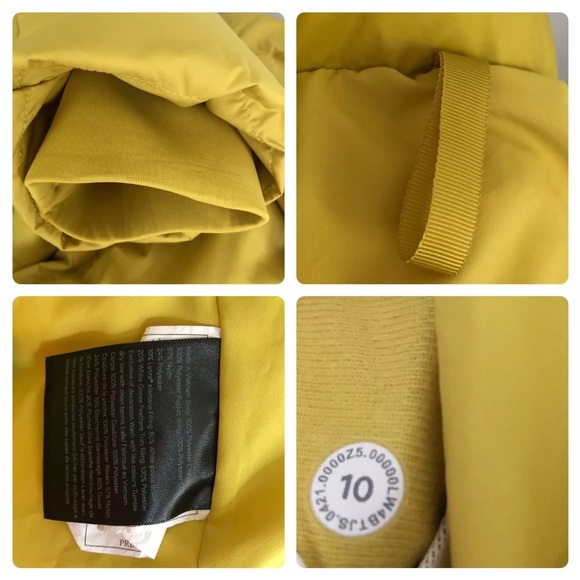 Lululemon Wunder Puff Down Coat Jacket Soleil Sz.10 - Picture 9 of 11